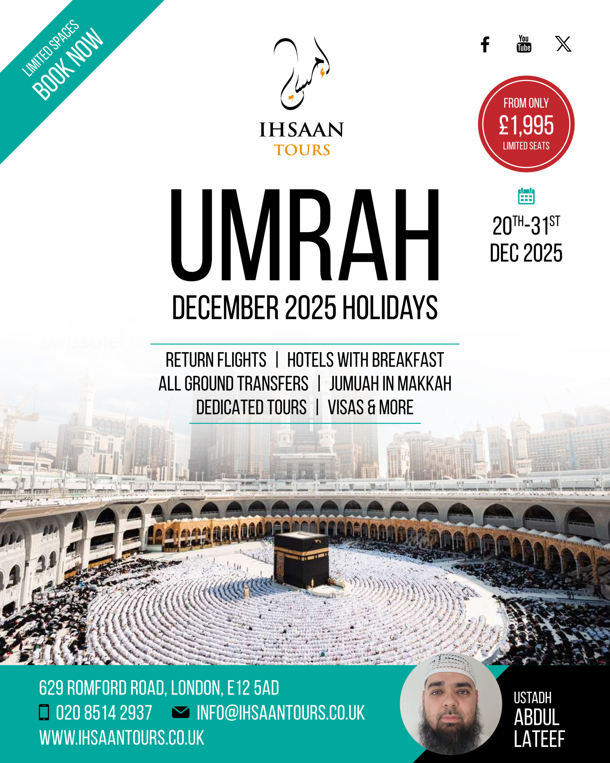 Ihsaan Tours - December 2025 Umrah