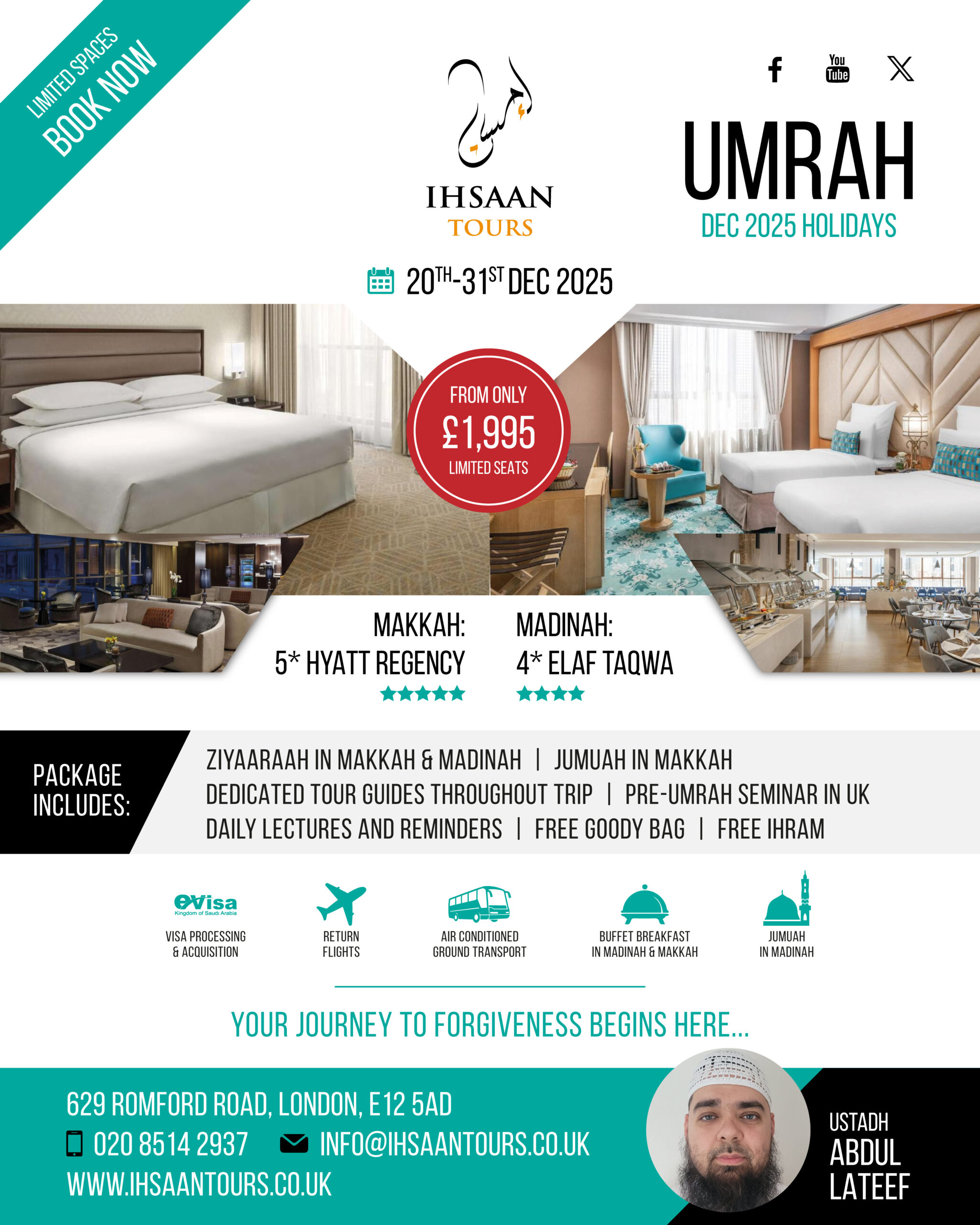 Ihsaan Tours - December 2025 Umrah